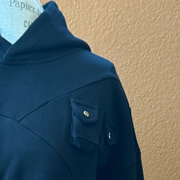 Tamed Psychotic Black “Utility Tech”Hoodie Men’s Medium New Without Tags! - Picture 10 of 16